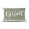 Stupell Industries Crazy Blessed on Green Decorative Printed Pillow design by Imperfect Dust, 14 x 7 x 20